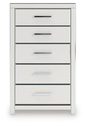 Zuraleus 5-Drawer Chest White