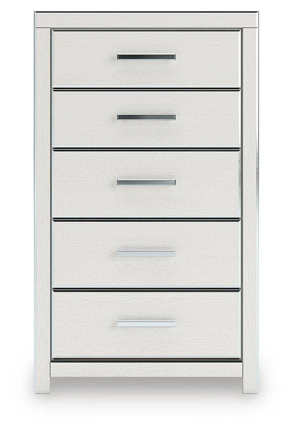 Zuraleus 5-Drawer Chest White