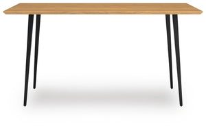 Gretlynn Rectangle Dining Table Black/Natural
