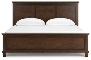 Danabrin California King Panel Bed Brown