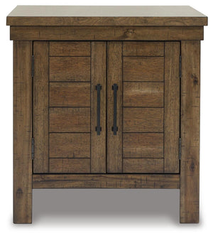 Moriville 2-Door End Table Grayish Brown