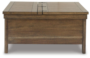 Moriville Lift-Top Coffee Table Grayish Brown
