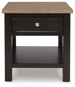 Drazmine 1-Drawer End Table Brown