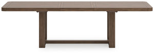 Cabalynn Regular Leaf Rectangle Dining Extension Table Light Brown