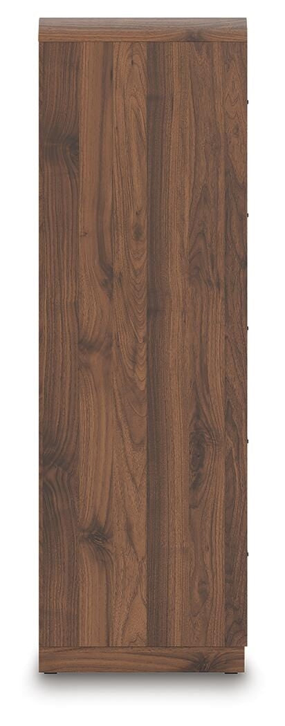 Fortlorn 5-Drawer Chest Walnut Brown