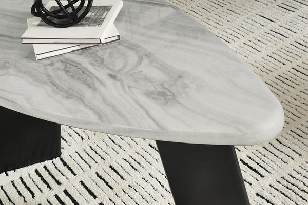 Lilyberg 3-Piece Occasional Table Set Gray/Black