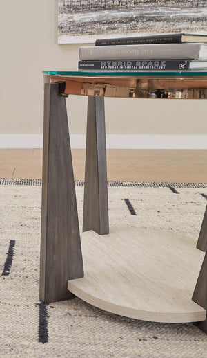 Frazwa Round End Table Multi