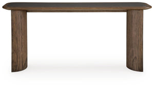 Dontayne Sofa Table Warm Brown