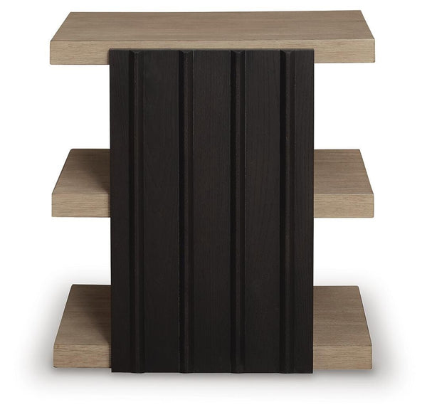 Rylandyn End Table Black/Light Brown