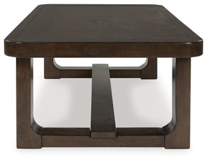 Breckington Rectangle Coffee Table Dark Brown