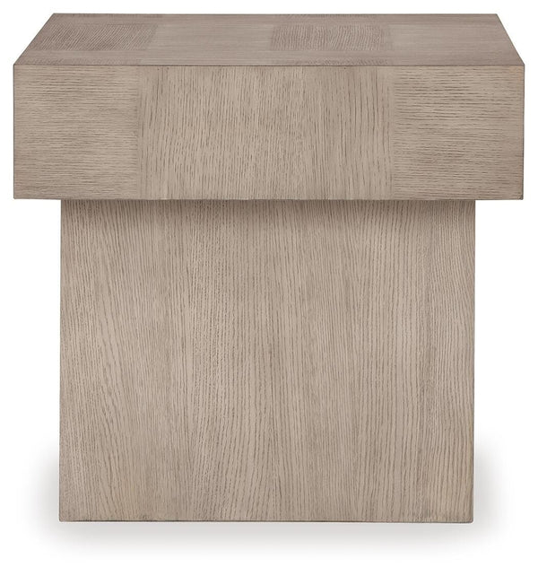 Jorlaina End Table Light Grayish Brown