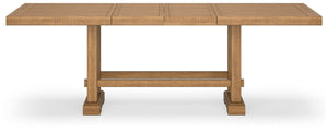 Havonplane Counter-Height Regular Leaf Rectangle Dining Extension Table Brown
