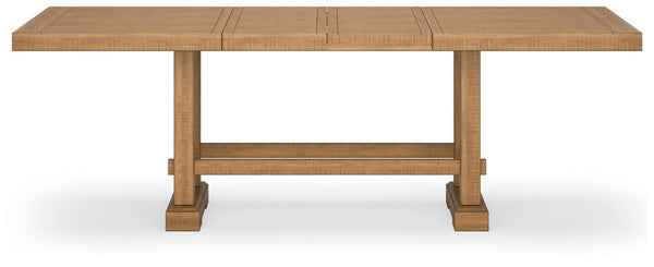 Havonplane Counter-Height Regular Leaf Rectangle Dining Extension Table Brown
