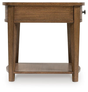 Burkbyer 1-Drawer End Table Brown