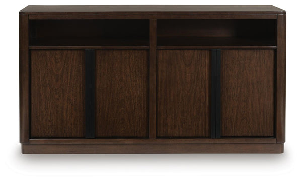 Dilenno 4-Door Dining Server Dark Brown