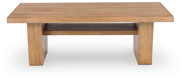 Kristiland Rectangle Coffee Table Light Brown