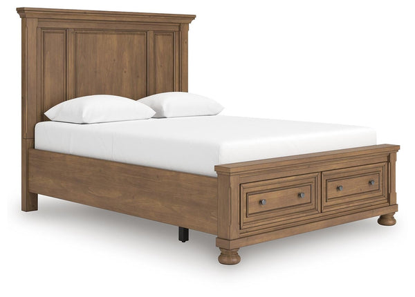 Feddinger Queen Panel Storage Bed Medium Brown