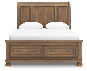 Feddinger Queen Storage Sleigh Bed Medium Brown