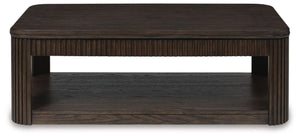 Carlibrie Lift-Top Coffee Table Warm Brown