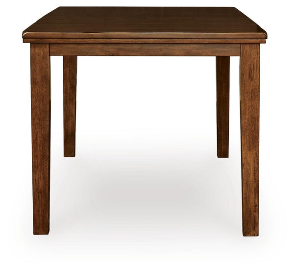 Ralene Counter-Height Butterfly Dining Extension Table Medium Brown