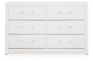 Maeling 6-Drawer Dresser White