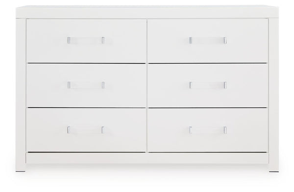 Maeling 6-Drawer Dresser White