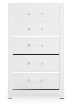 Maeling 5-Drawer Chest White