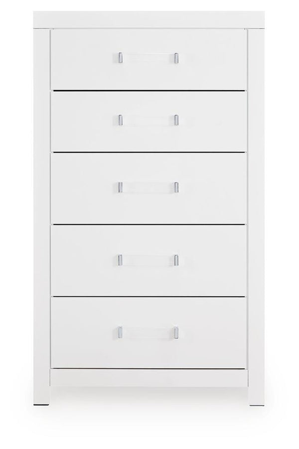 Maeling 5-Drawer Chest White