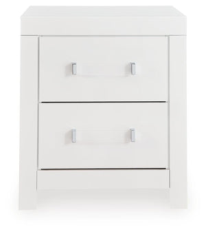 Maeling 2-Drawer Nightstand White