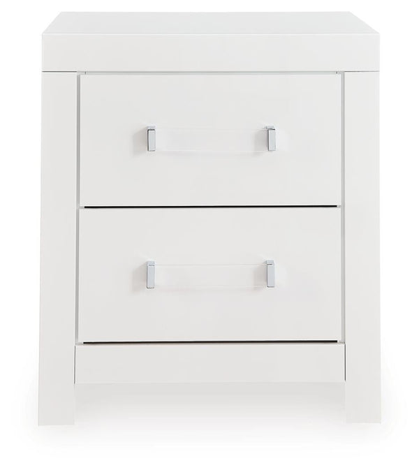 Maeling 2-Drawer Nightstand White