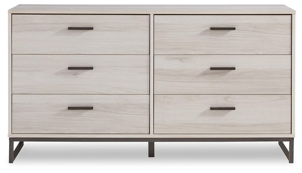 Socalle 6-Drawer Dresser Light Natural