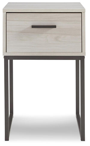 Socalle 1-Drawer Nightstand Light Natural