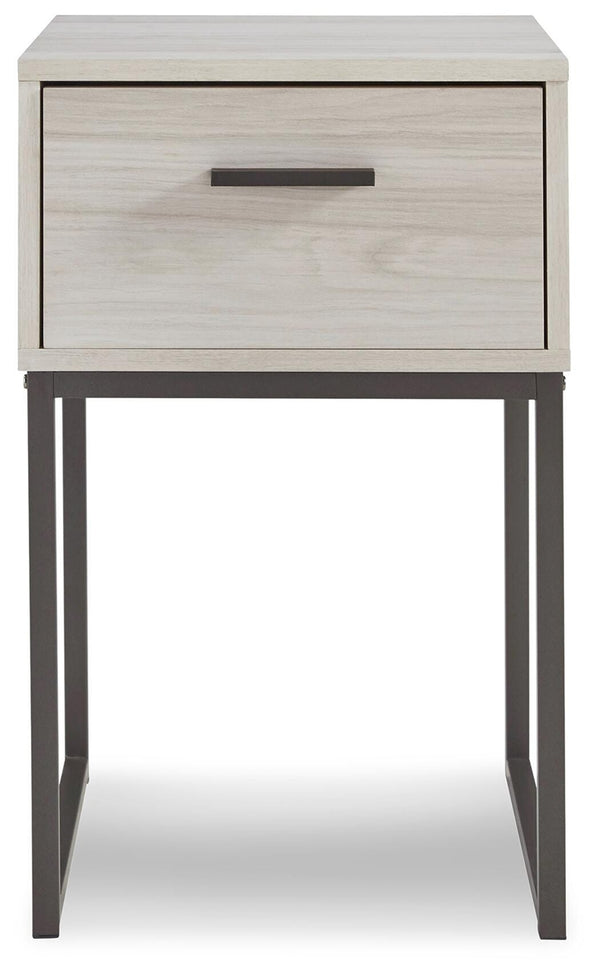 Socalle 1-Drawer Nightstand Light Natural