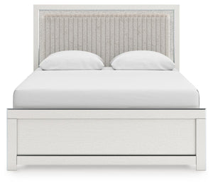 Zuraleus Queen Upholstered Panel Bed White