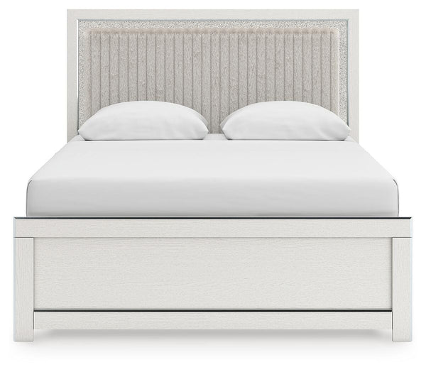 Zuraleus Queen Upholstered Panel Bed White