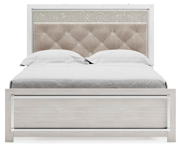 Altyra Queen Panel Bed White