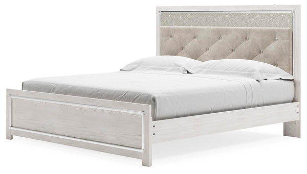 Altyra King Panel Bed White