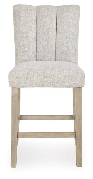 Larawyn Upholstered Counter-Height Barstool Bisque