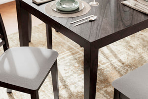 Langwest Dining Table & 4 Chairs & Bench Brown