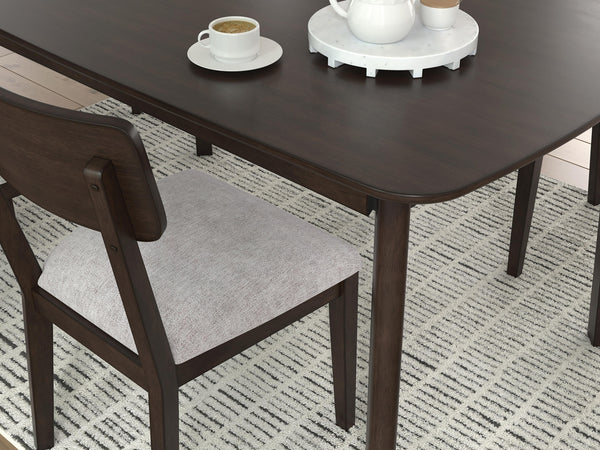 Mallenette Dining Table & 4 Chairs Merlot