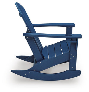 Sundown Shores Outdoor Rocking Chair Blue