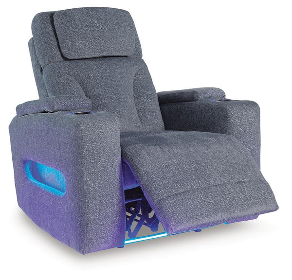 Studio Cave Power Reclining Loveseat & Power Recliner Steel