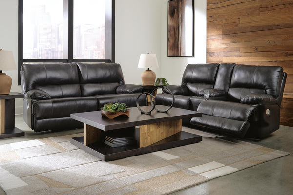 Mountainous Power Reclining Sofa & Loveseat Eclipse