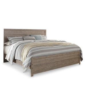 Culverbach King Panel Bed, Dresser & Mirror Gray