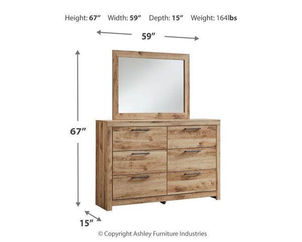 Hyanna Full Storage Panel Bed, Dresser, Mirror & Nightstand