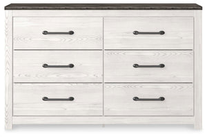 Gerridan Queen Panel Bed, Dresser & Nightstand White/Gray