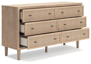 Cielden Queen Panel Bed, Dresser & Nightstand Two-tone