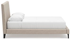 Cielden Queen Upholstered Bed, Dresser & 2 Nightstands Two-tone