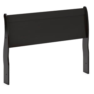 Huey Vineyard Queen Sleigh Headboard, Dresser, Mirror & Nightstand Black
