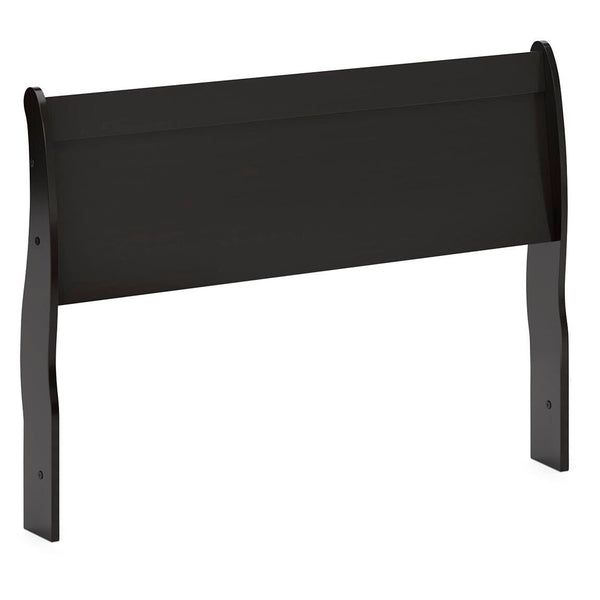 Huey Vineyard Queen Sleigh Headboard, Dresser, Mirror & Nightstand Black